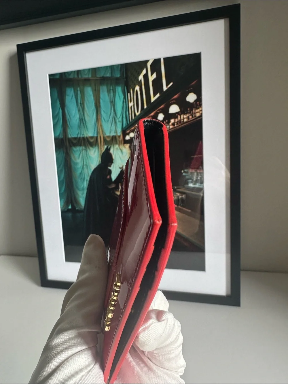 BVLGARI Serpenti Forever Ruby Red Patent Leather Card Holder Wallet – Like New